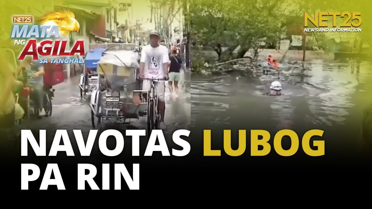 Navotas, lubog pa rin sa baha dahil sa sirang breakwater
