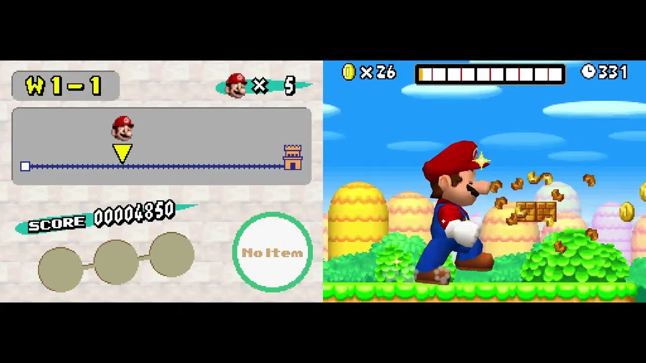 New Super Mario Bros & Grabbed by The Ghoulies Xemu Xbox Emulator