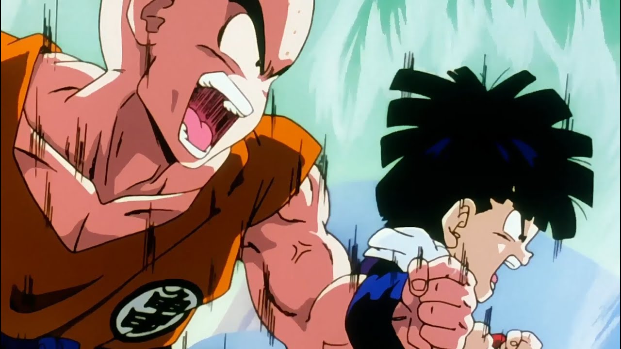 Krilin y Gohan atacan a Gurdo con todo su Poder ¦ Dragon Ball Z -Latino