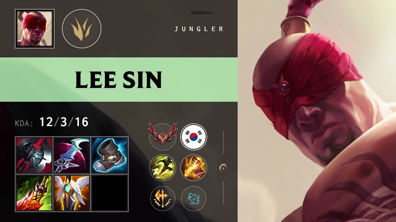 Lee Sin Jungle vs Elise - KR Grandmaster Patch 26.18