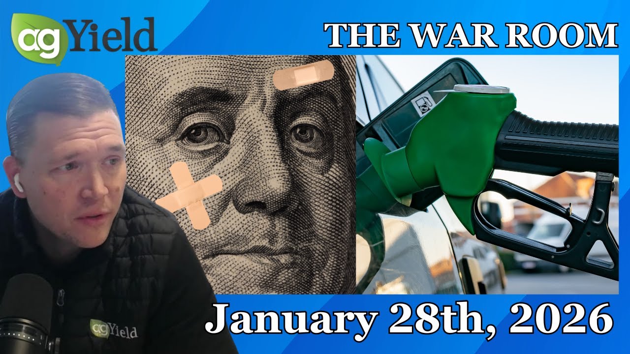 Trump touts E15 support in Iowa while dollar hits weakest point in 4 years | Grain Markets | 1/28/26