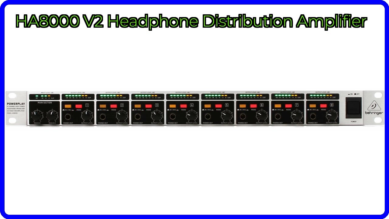 REVIEW (2026): HA8000 V2 Headphone Distribution Amplifier. ESSENTIAL details.