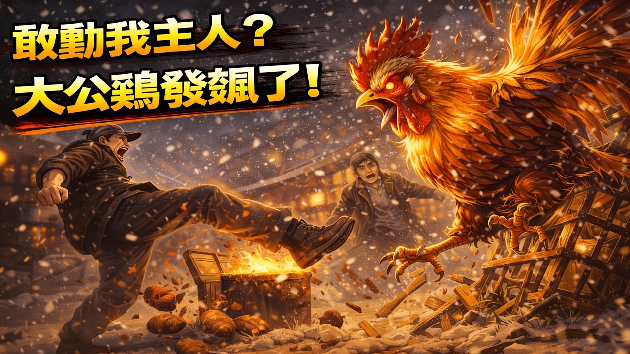 【短劇】❤️欺負老實人？連雞都看不下去！為湊女兒手術費被地痞掀翻攤子，大公雞破籠而出霸氣護主，全場看傻！#短劇