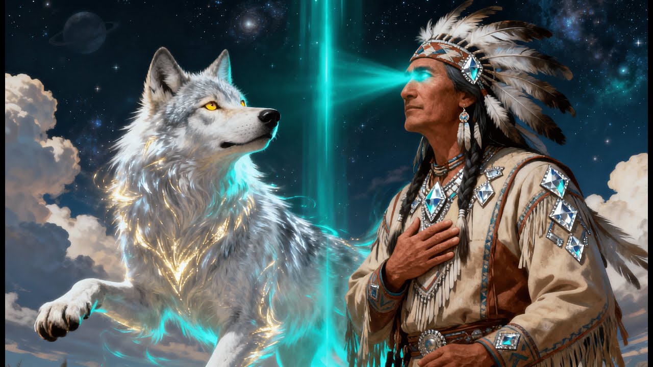 Spirit of the Wolf – Native American Warrior Chant | Spiritual Journey Under the Full Moon