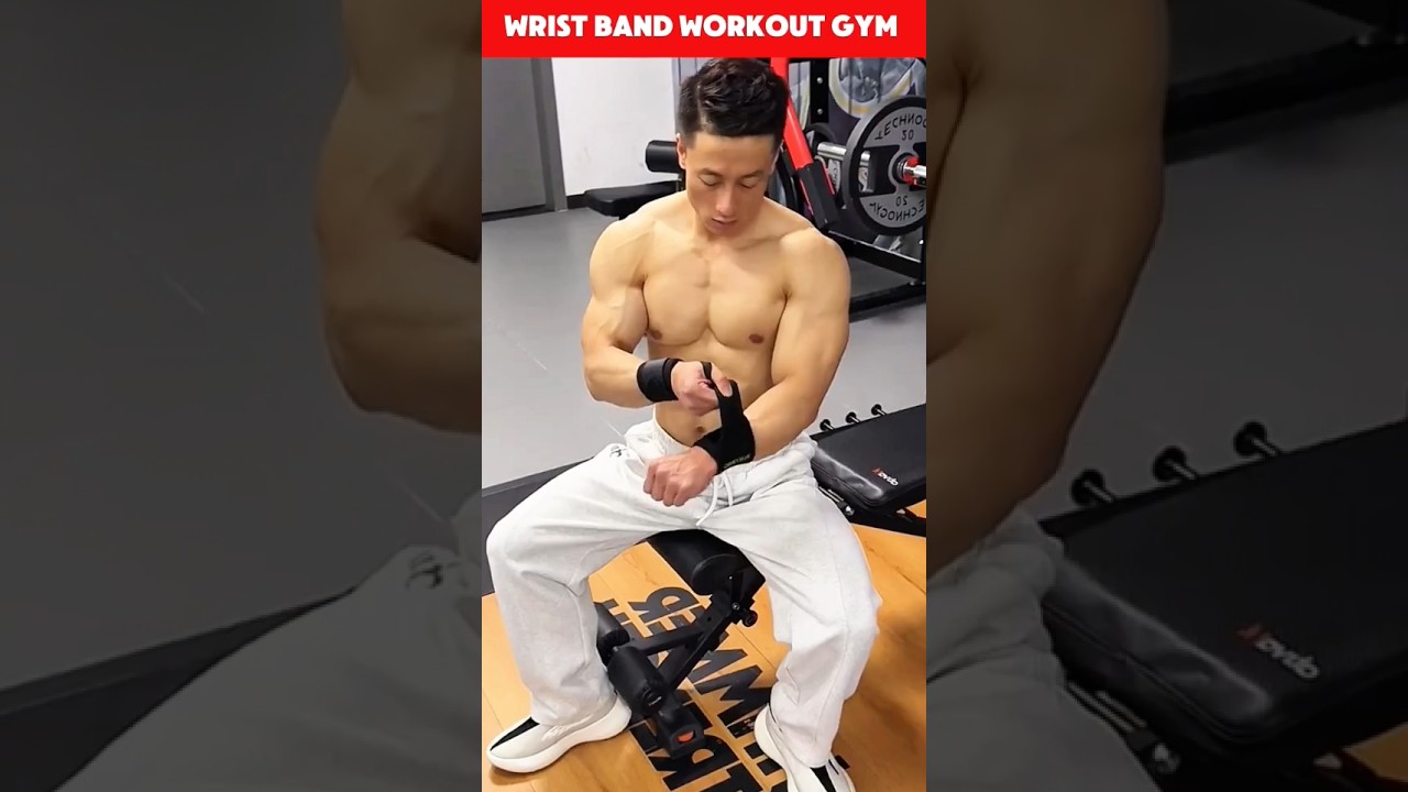 Wrist Wraps - How to use them correctly। wrist band workout at home 🏠। #shorts #fitness #wristband