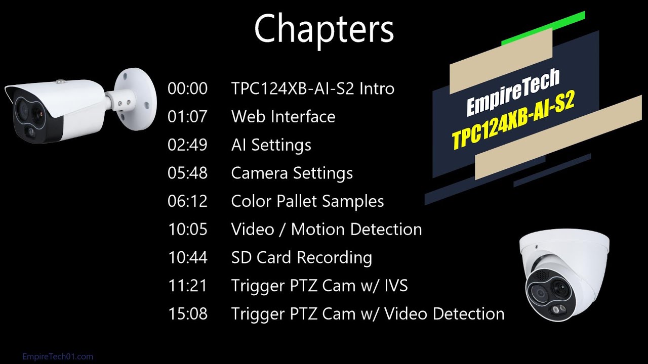 EmpireTech Thermal IP Camera Guide Video IPC-TPC124X-AI  IPC-TPC124XB-AI