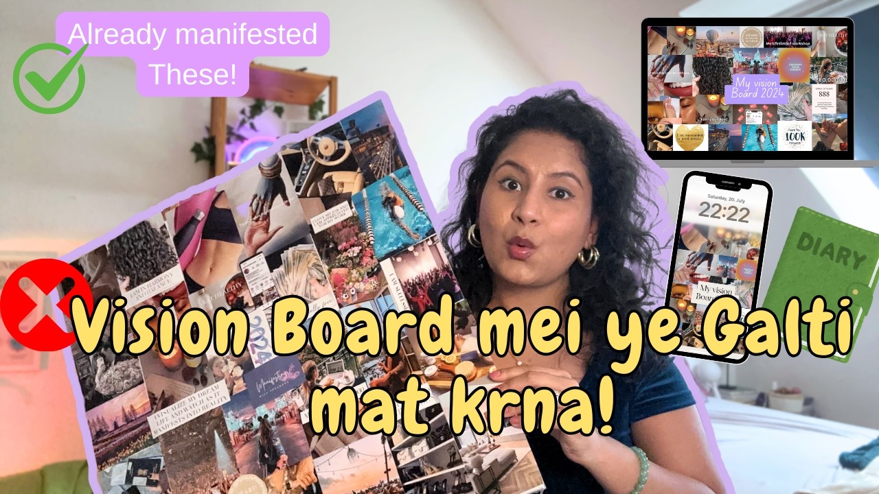 How to make a Vision Board in Hindi | Step by step Vision Board Guide #visionboard #manifesting