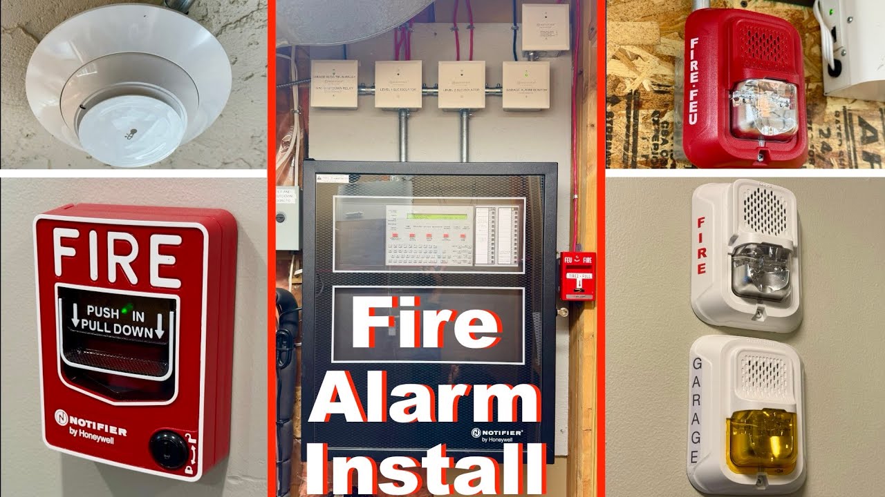 Full Fire Alarm System Commercial Install In My House Start To Finish | Notifier Addressable System
