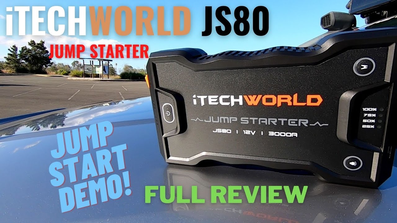 iTechWorld JS80 Jump Starter | In-Depth Review and Jump Start test! How much can it power? Worth it?