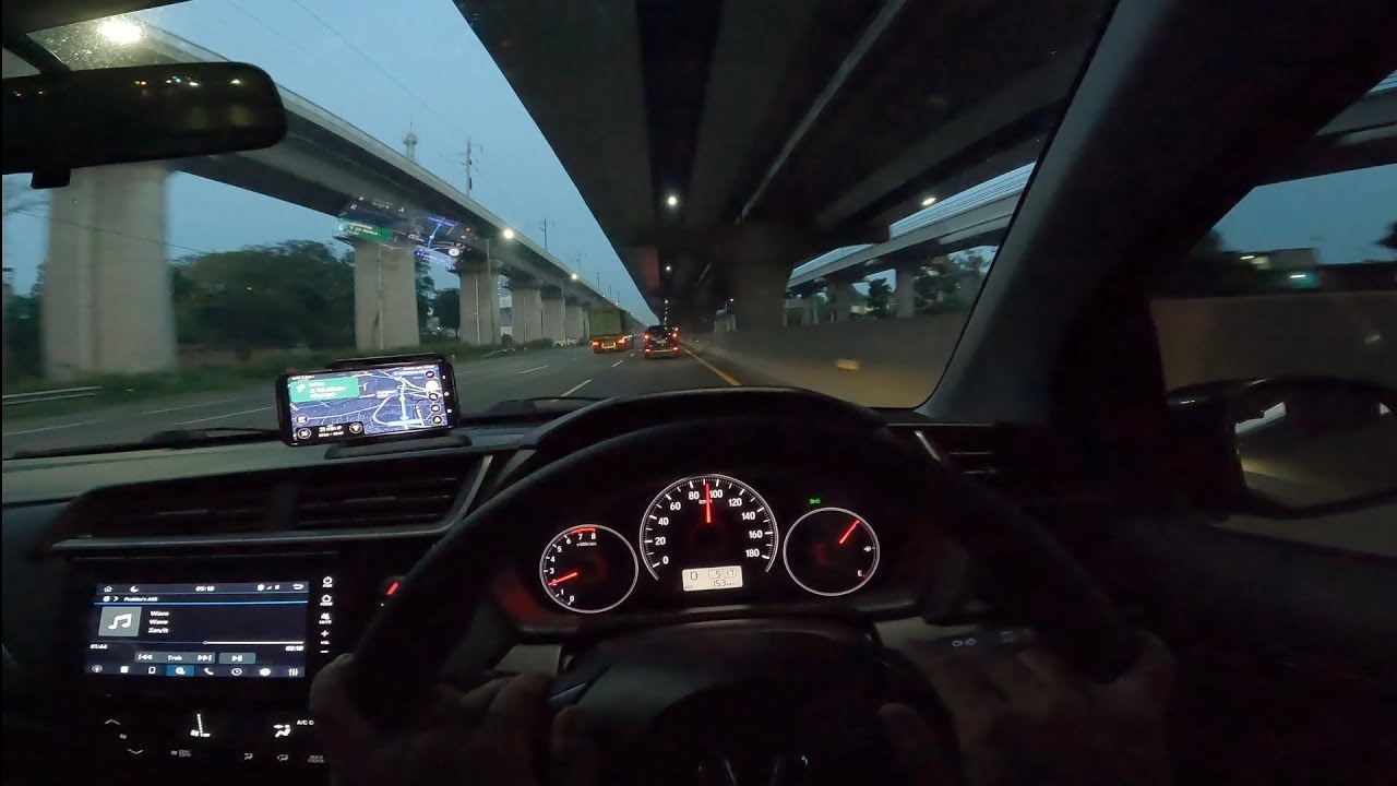 Honda Brio E CVT 2024 Driving PoV ASMR | Tol Bekasi Jakarta