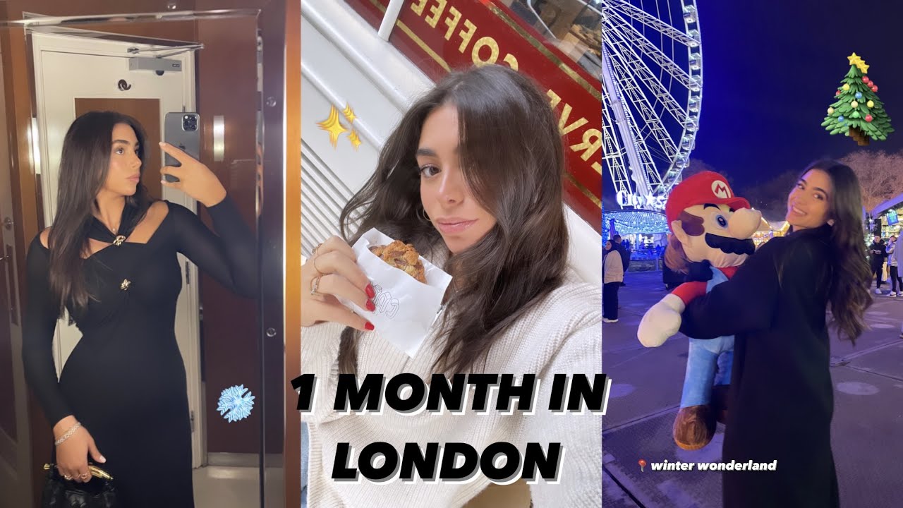 1 MONTH IN LONDON VLOG:WINTER WONDERLAND,PUPPY YOGA,CHRISTMAS,BOROUGH MARKET|لندن فلوج ونتر وندرلاند