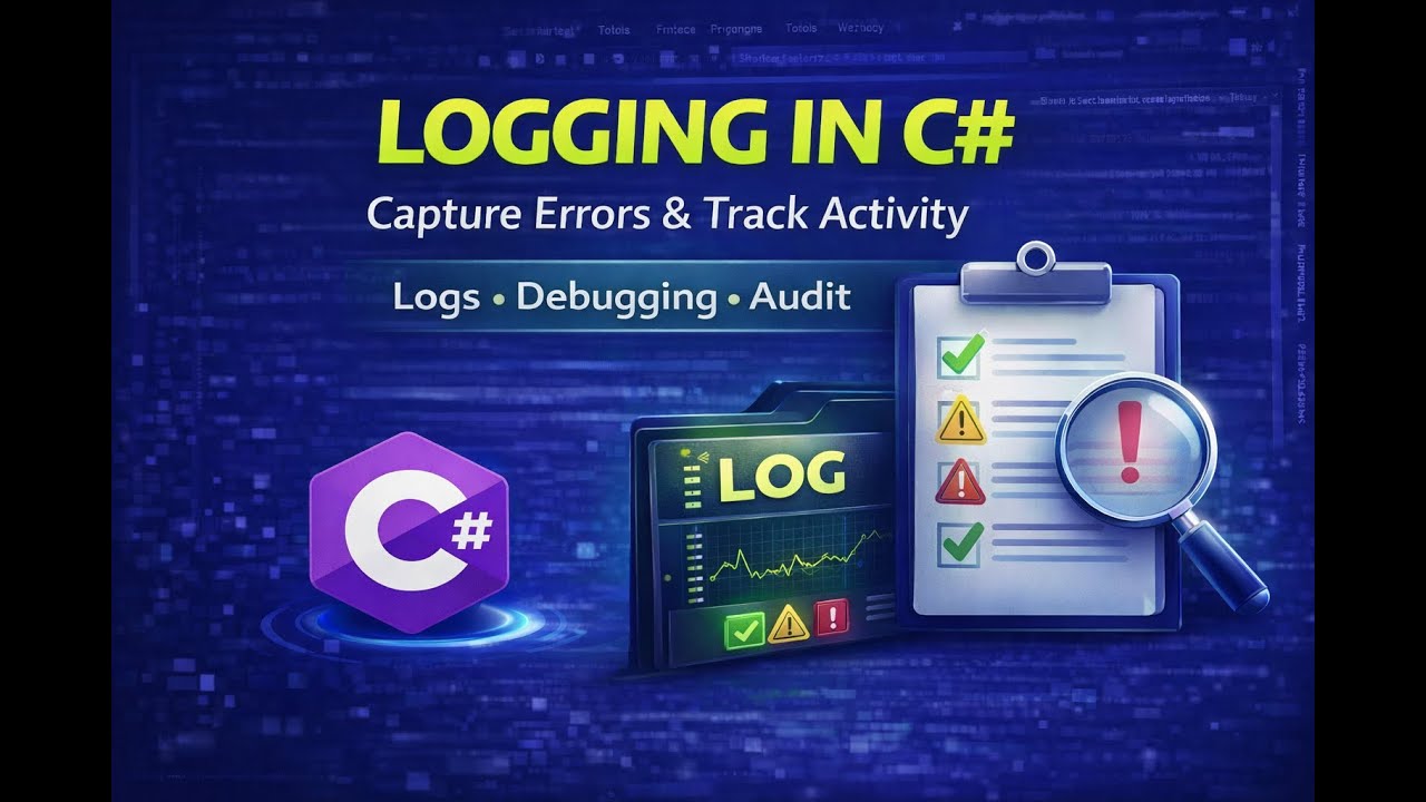 .Net Developer Journey | What Is Logging in C#? | Beginner’s Guide to .NET Application Logging