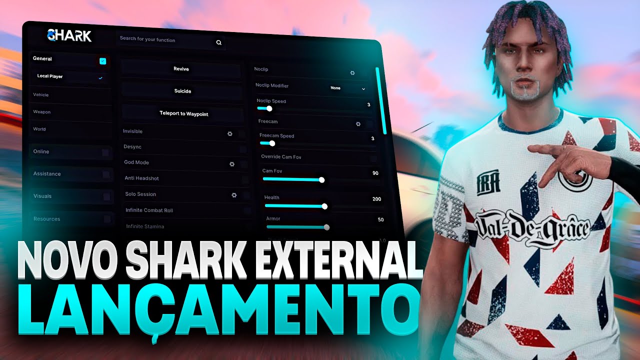 NOVO HACK PARA FIVEM ANTI BANIMENTO NO GTA RP - SHARK EXTERNAL