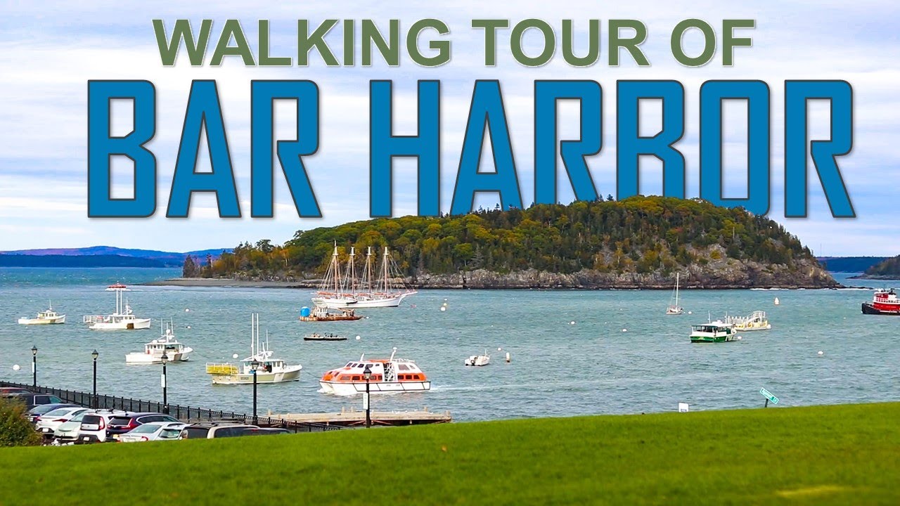 BAR HARBOR WALKING TOUR in 4K (Acadia, Maine)