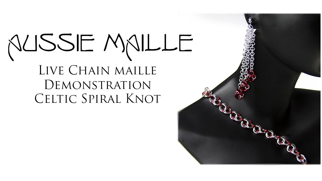 Live Chain Maille Demonstration - Celtic Spiral Knot Weave
