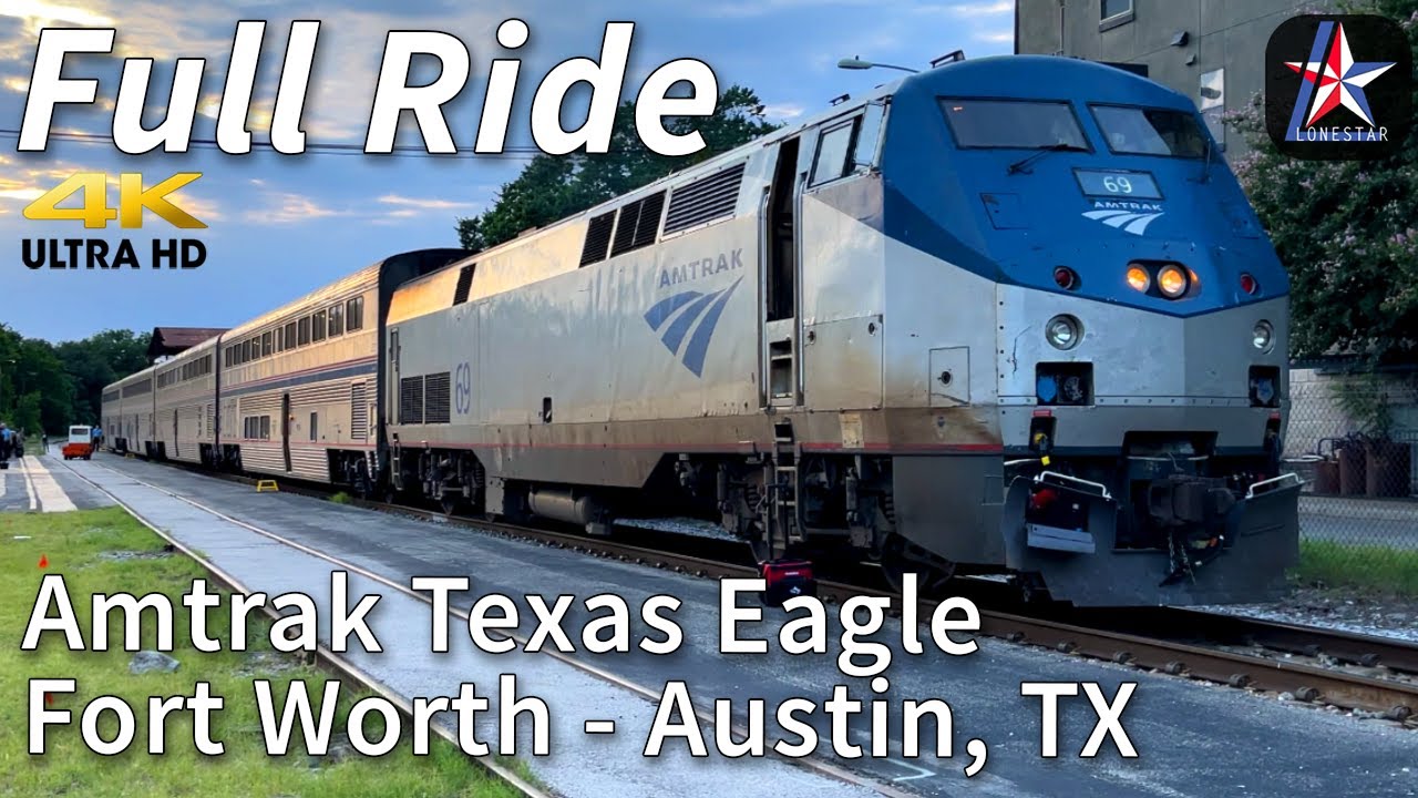 REAR CAB VIEW: Amtrak's Texas Eagle from Fort Worth to Austin, TX | FULL RIDE | Amtrak