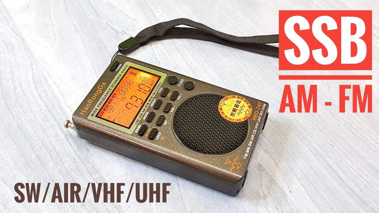 Карманный SSB SW/CB/AIR/VHF/UHF приемник HRD-747 (обзор)