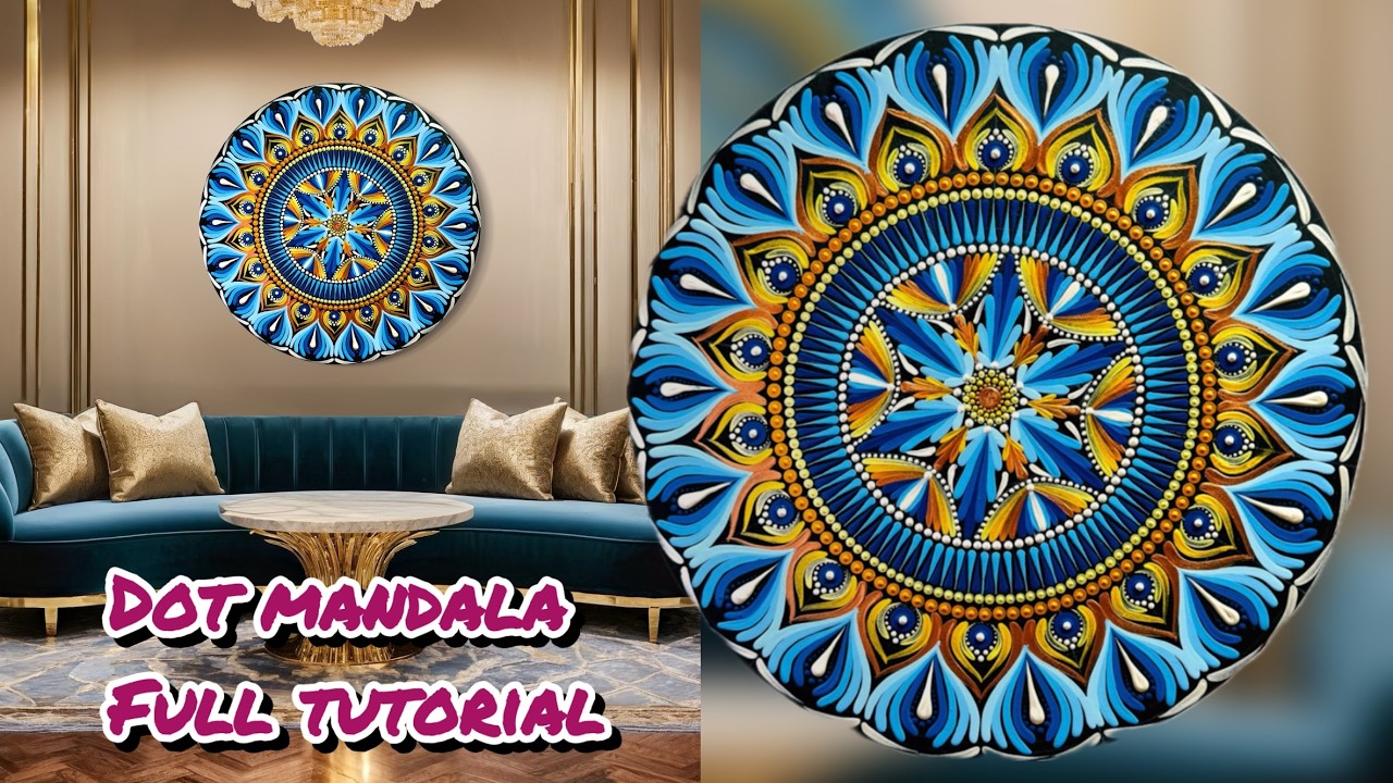 Gorgeous Dot Mandala Painting Made EASY for Beginners!