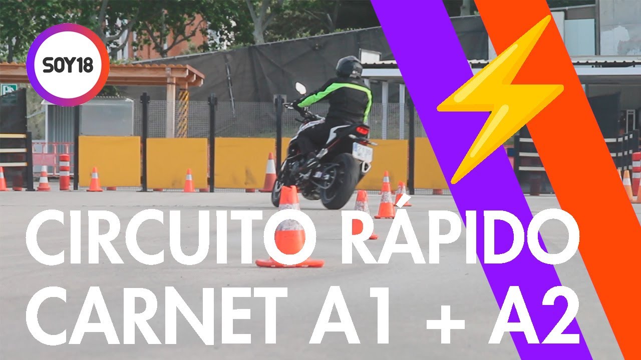 Circuito RÁPIDO ⚡ | Permisos de moto A2 y A1:  ¡Explicado paso a paso!