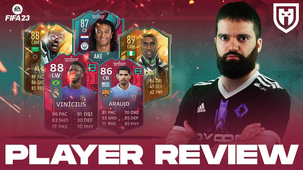 VINICIUS 88, ARAUJO 86, AKE 87, AL-OWAIRAN 88 E OKOCHA 89 HEROES MARVEL /// FIFA 23 PLAYERS REVIEW