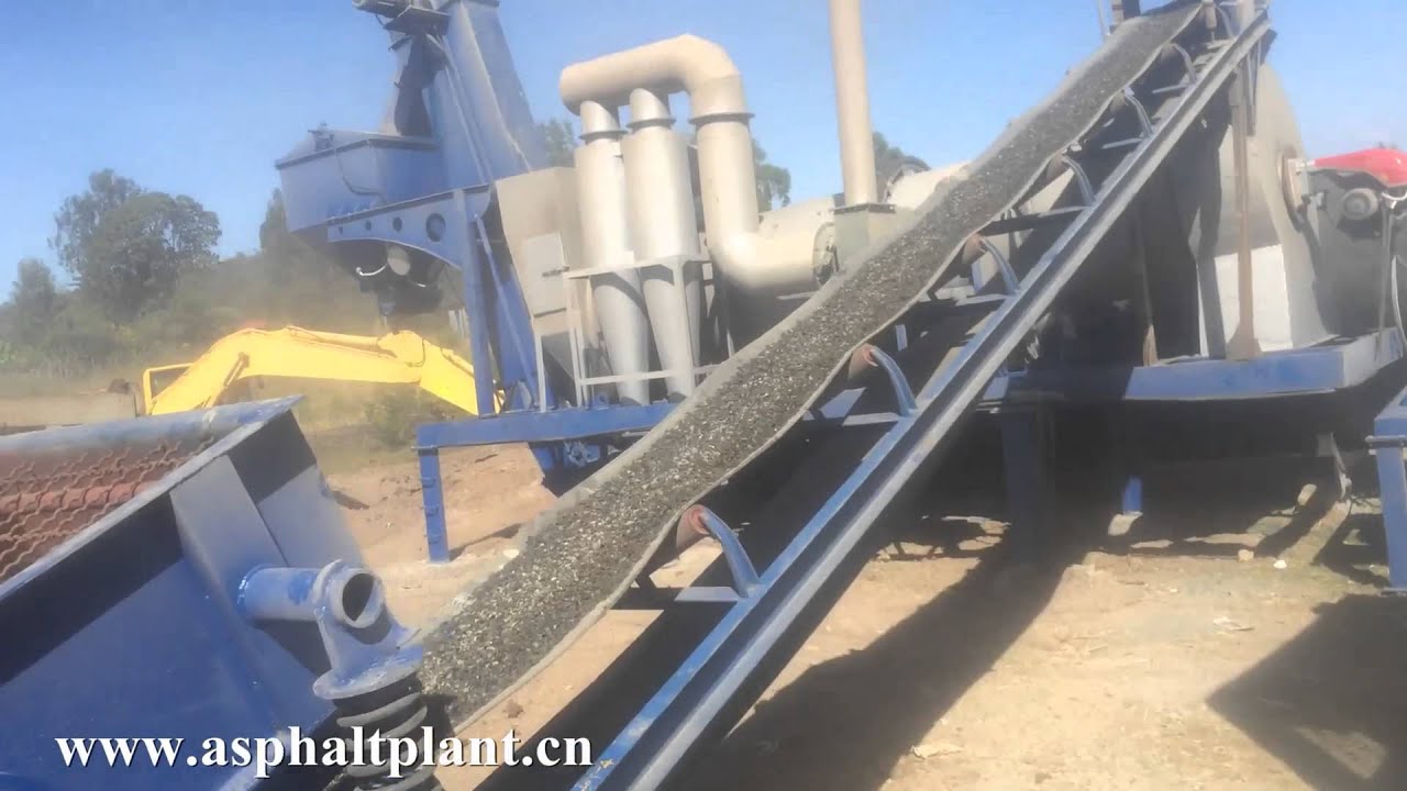 DHB asphalt drum mix plant working in Algeria