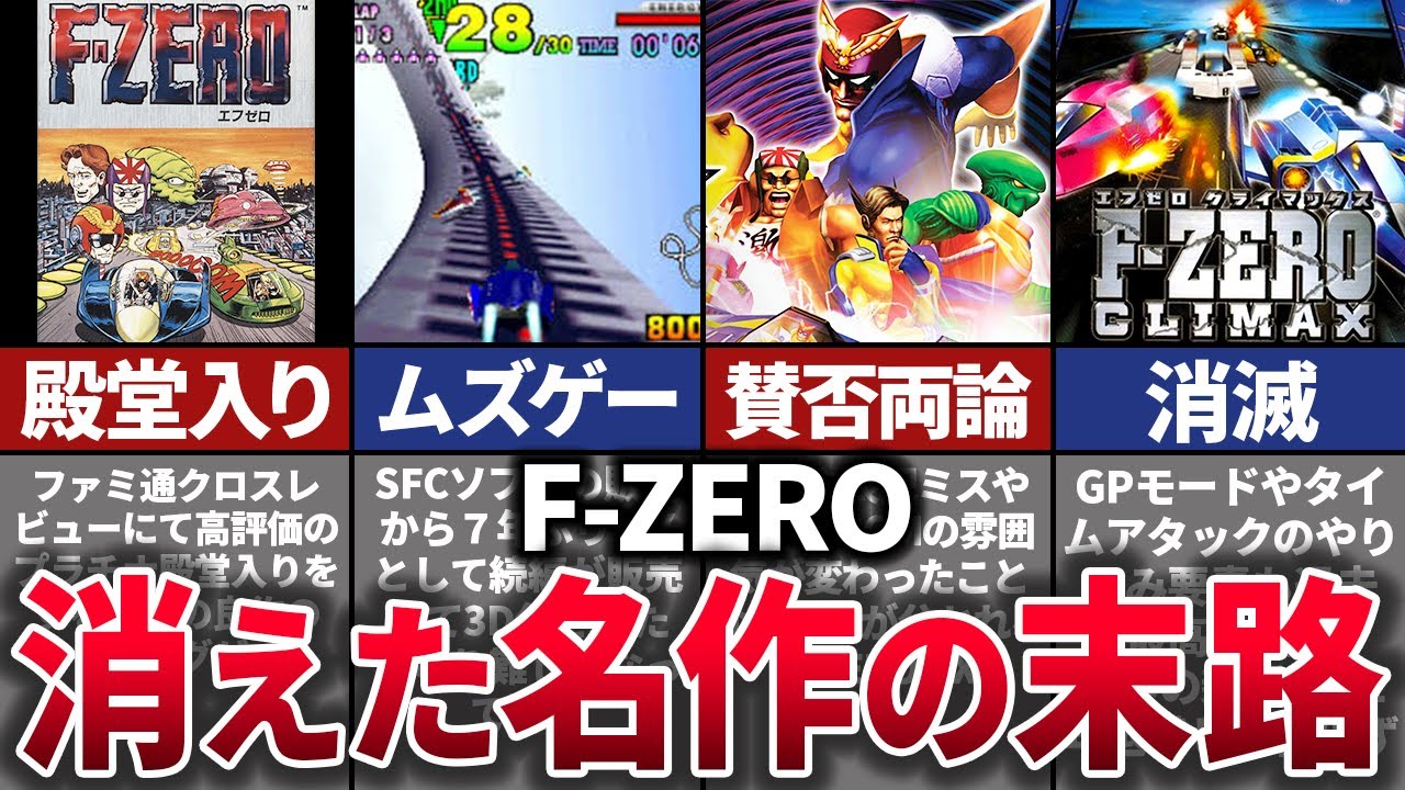 【ゆっくり解説】超名作なのに即消滅。任天堂にリストラされた没落ゲーを徹底解説【F-ZERO】