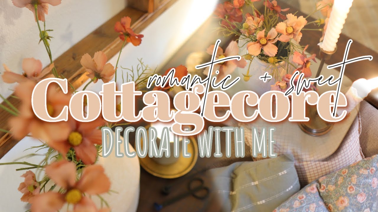 SWEET + ROMANTIC COTTAGECORE DECOR | Valentine's Day Decorate with me!