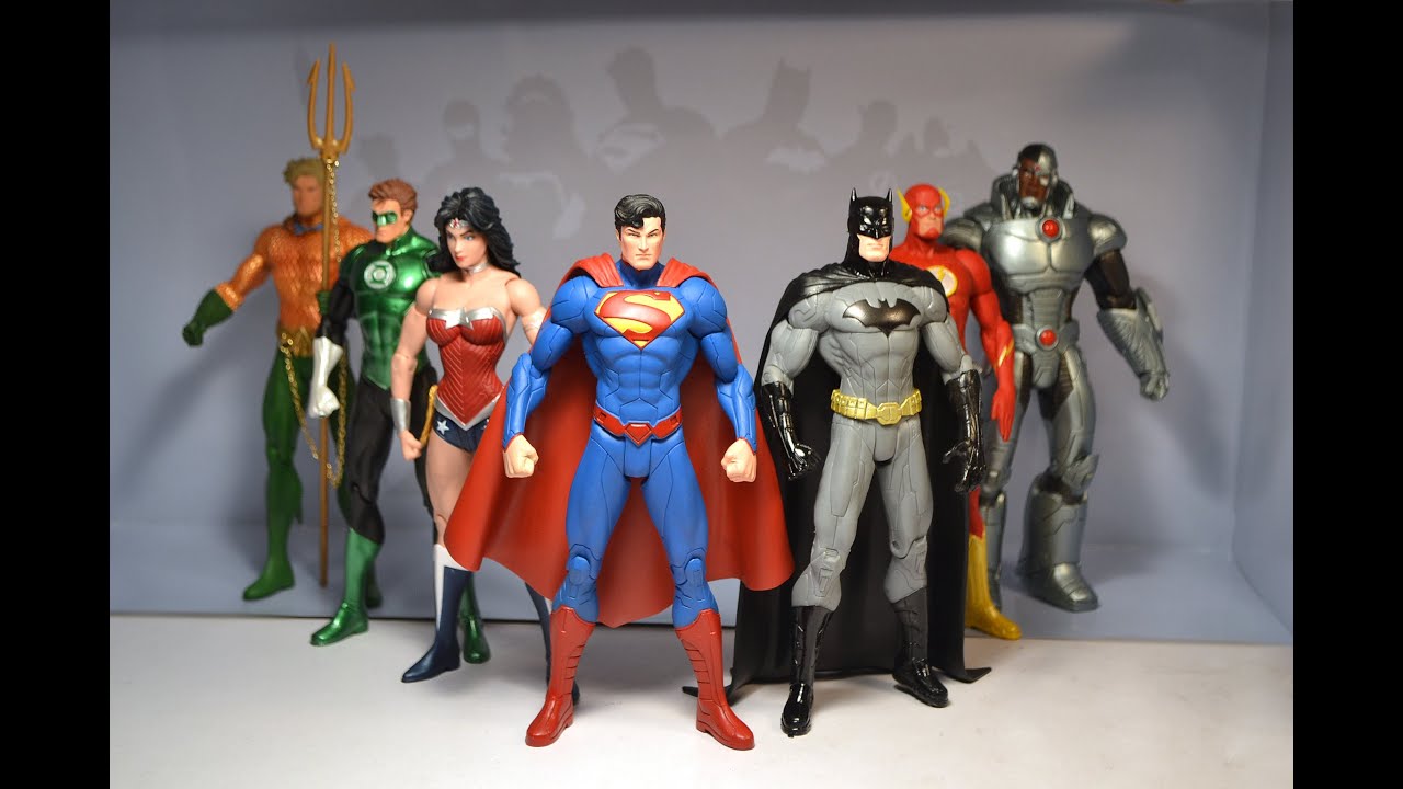 DC Collectibles NEW 52 JUSTICE LEAGUE 7 PACK FIGURE BOX SET Unboxing! We Can Be Heroes