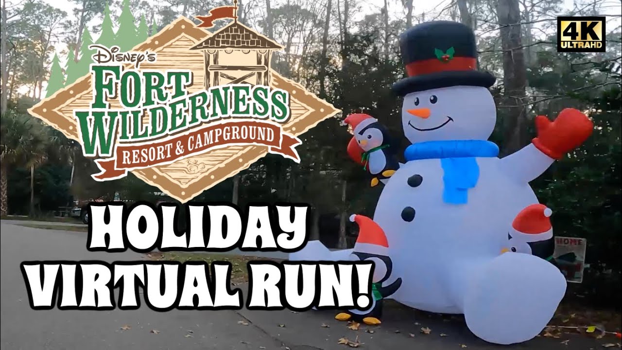 Christmas at the Fort Wilderness Resort & Campground | Virtual Disney Treadmill Run
