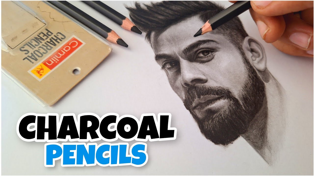 How to Use (Control) CHARCOAL PENCILS - For Beginners