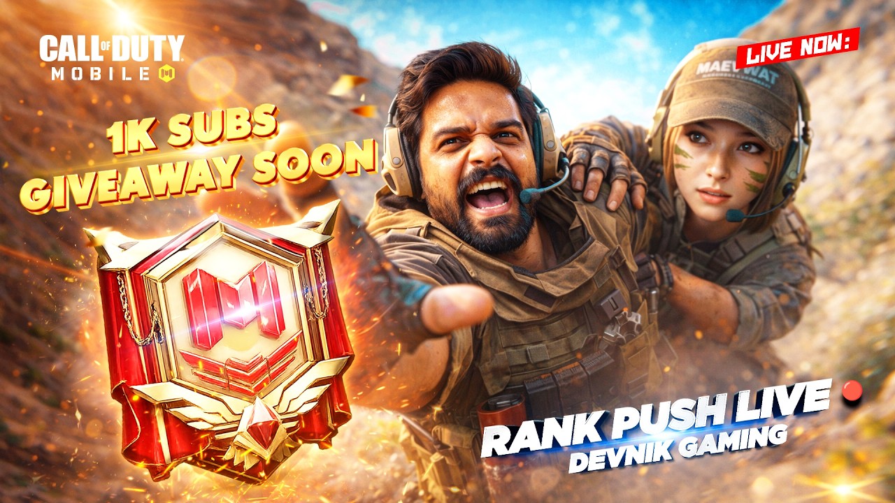 LIVE NOW 🔴 CODM S2 | Road to 1K Begins 🎁 Legendary Rank Push + Leaderboard Grind | Facecam + Handcam