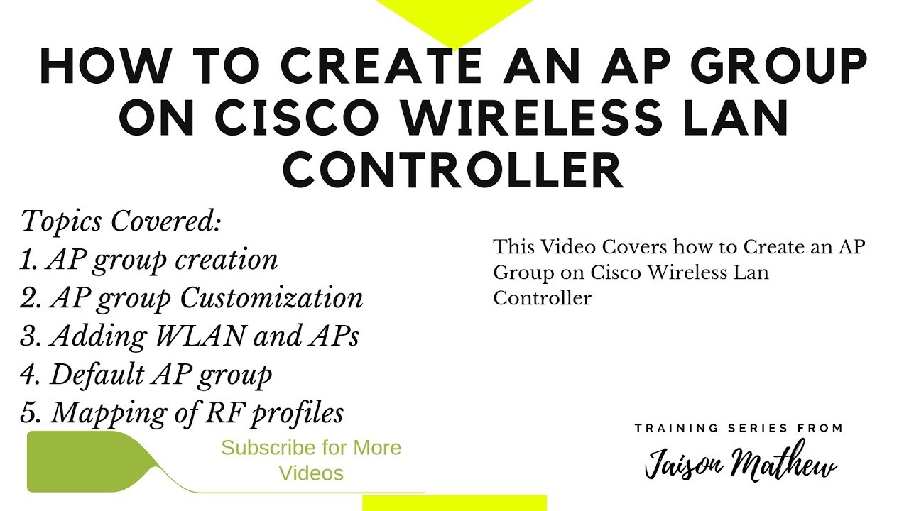 Как создать группу точек доступа на Cisco WLC