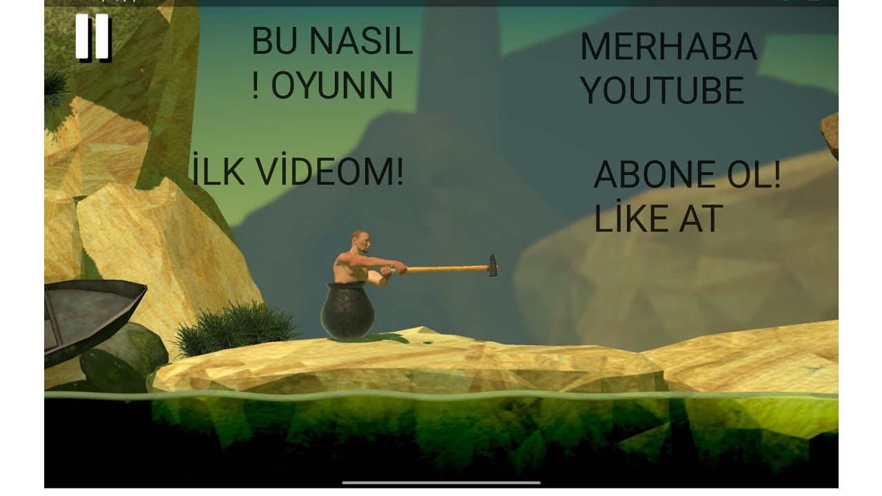 İLK VİDEOM!MERHABA YOUTUBE BEN GELDİM!GETTİNG OVER İT BÖLÜM 1 