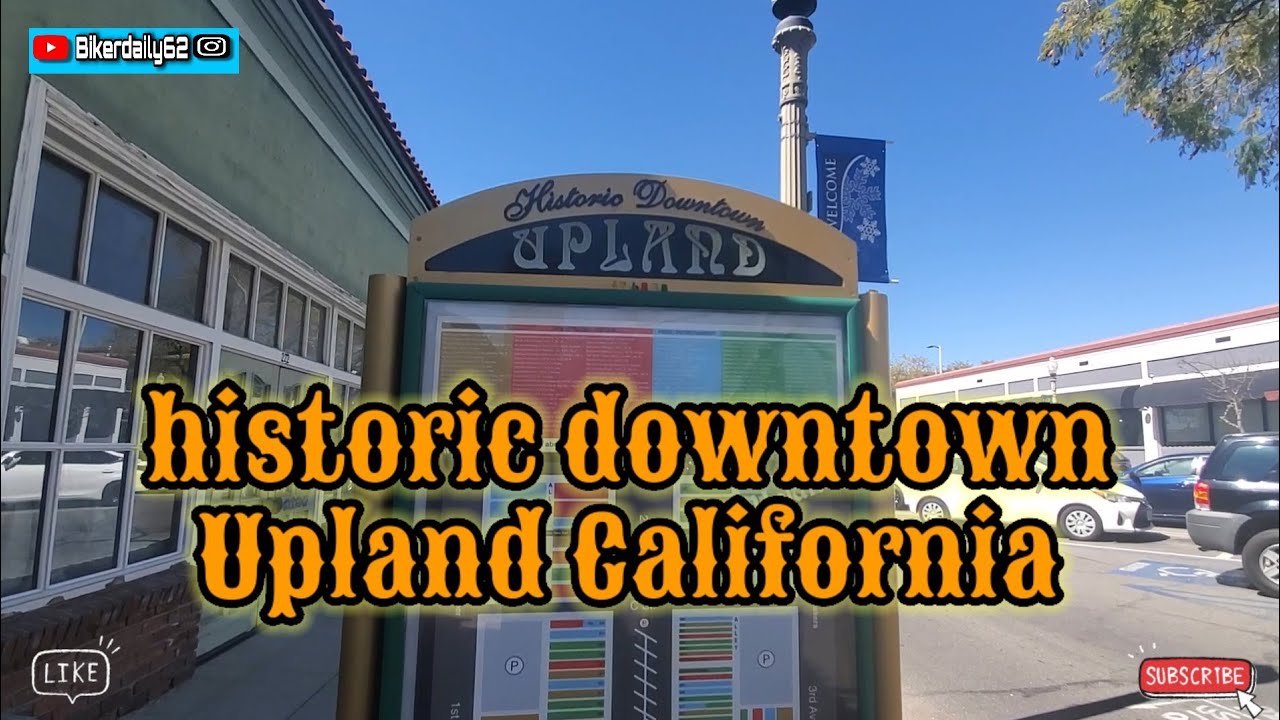 walk through historic downtown upland California
