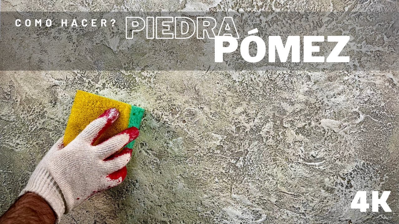como hacer PIEDRA PÓMEZ con estuco!