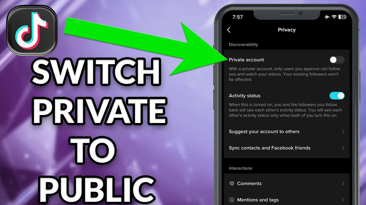 How To Switch TikTok Account From Private To Public