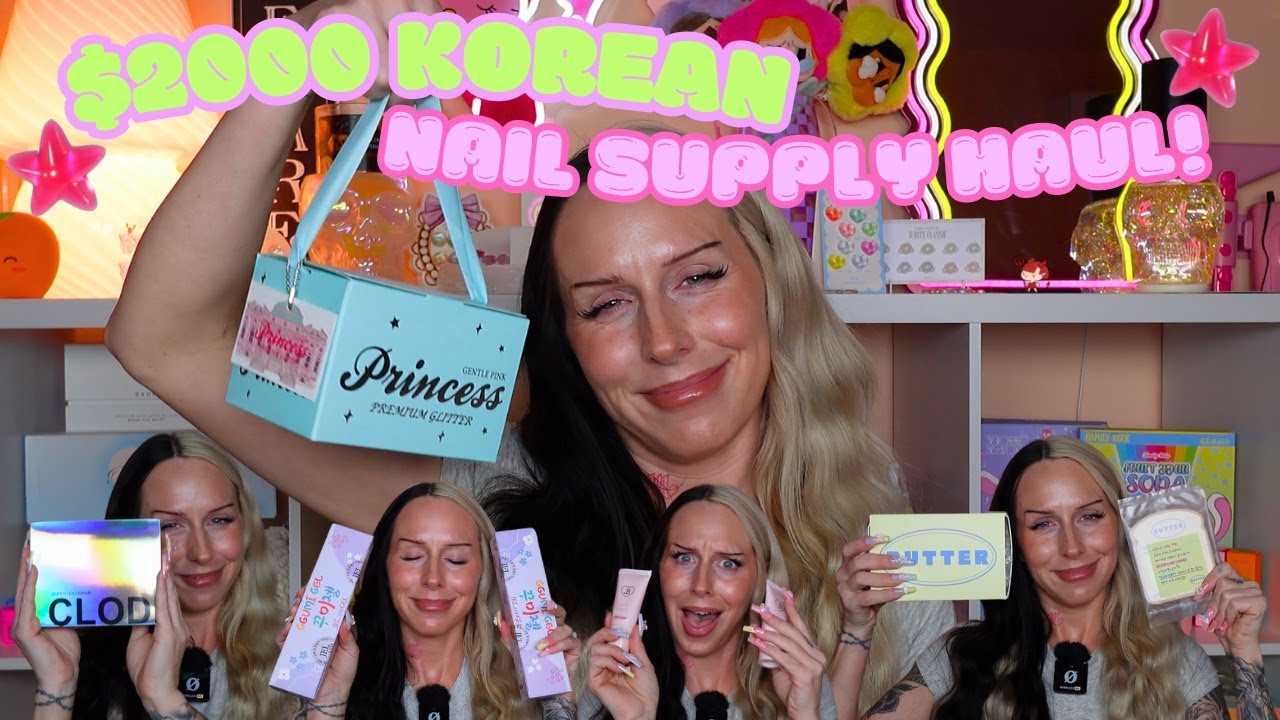 ⭐️⭐︎⋆$2000 KOREAN NAIL SUPPLY HAUL!⋆⭐︎⭐️ NEW Brands & Products with LINKS!!!⋆✩🎀