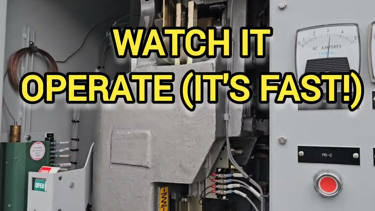 How does a high voltage circuit breaker operate? See the mechanism fire