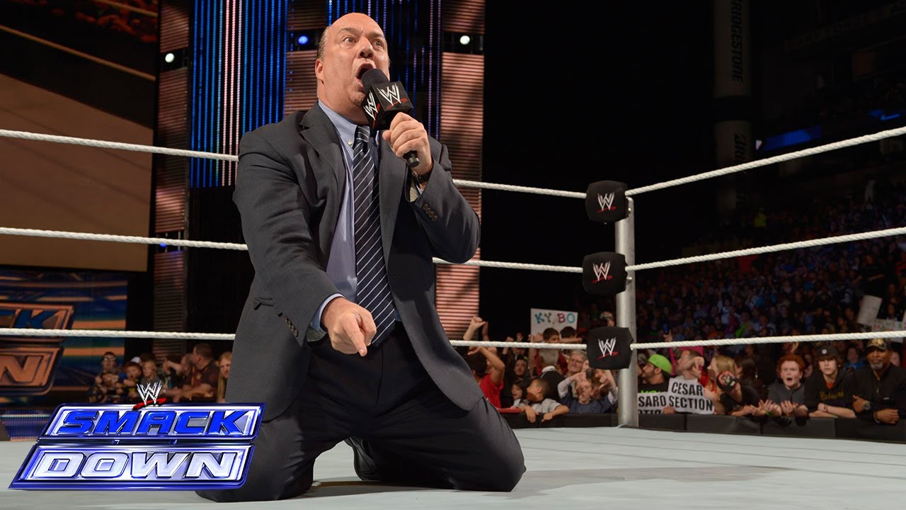 Paul Heyman comes before the WWE Universe with a very important message: SmackDown, April 18, 2014