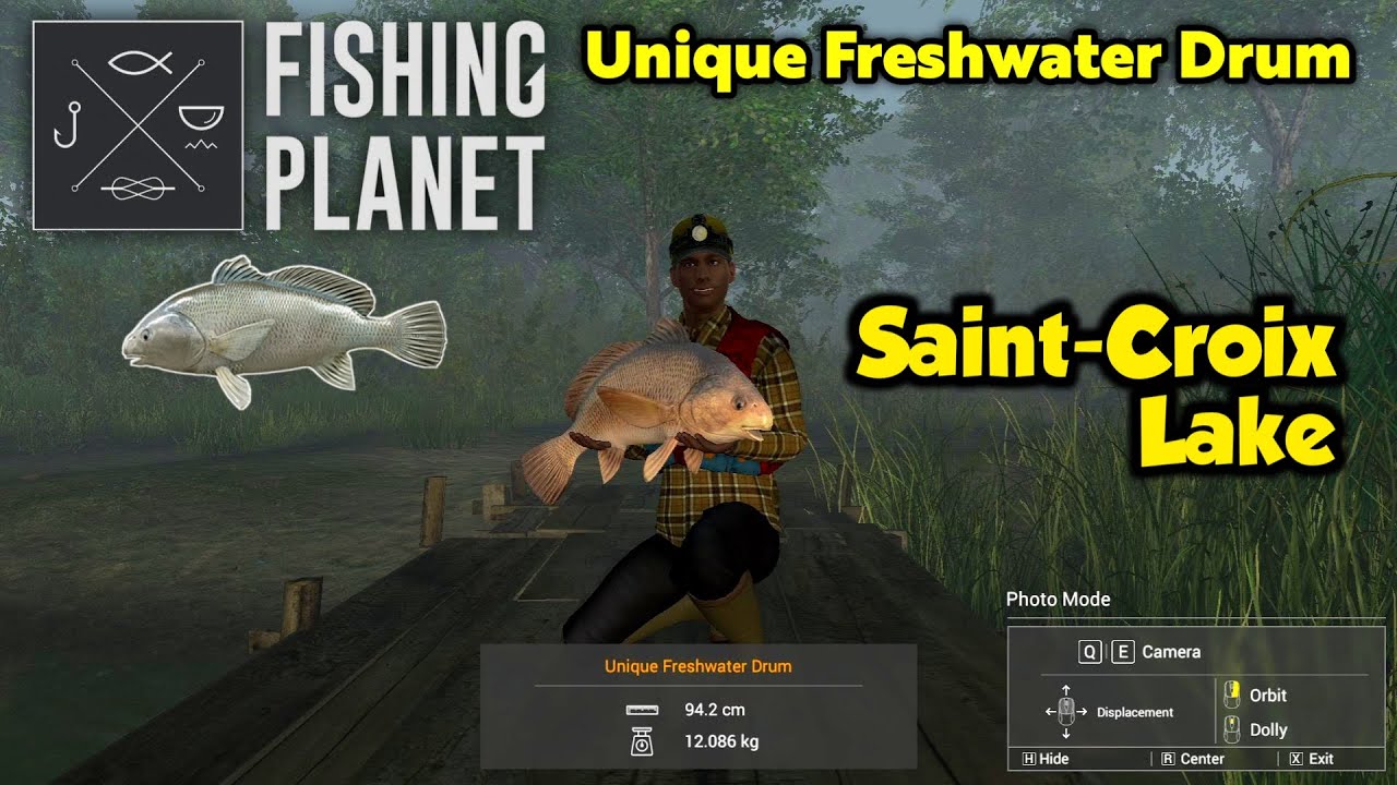 Unique Freshwater Drum Saint-Croix Lake - Fishing Planet