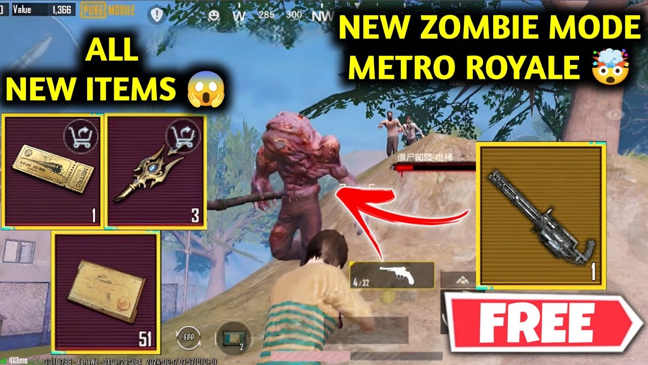 METRO ROYALE FIRST DAY OF CHAPTER 21 NEW ZOMBIE MODE & ALL NEW ITEMS 😱 PUBG METRO ROYALE CHAPTER 21