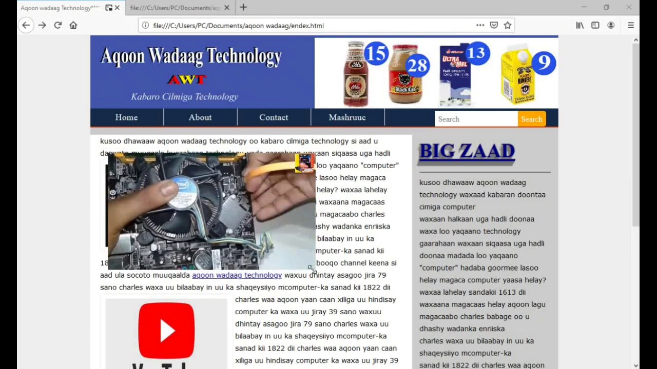 How to Create your own website / Bandhiga website ka Aqoon wadaag technology  2020