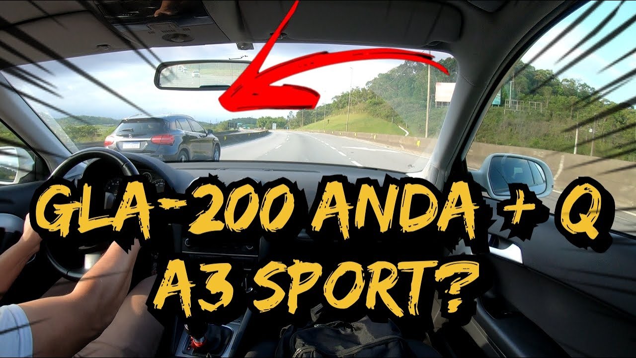 GLA-200 vs Audi A3 Sport + Rolê de Parati 1.9 Turbo