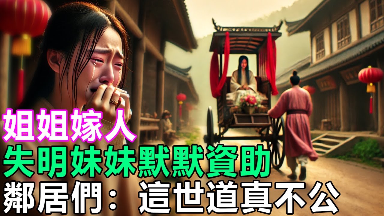 民間故事：姐姐嫁人，失明妹妹默默資助，鄰居們：這世道真不公