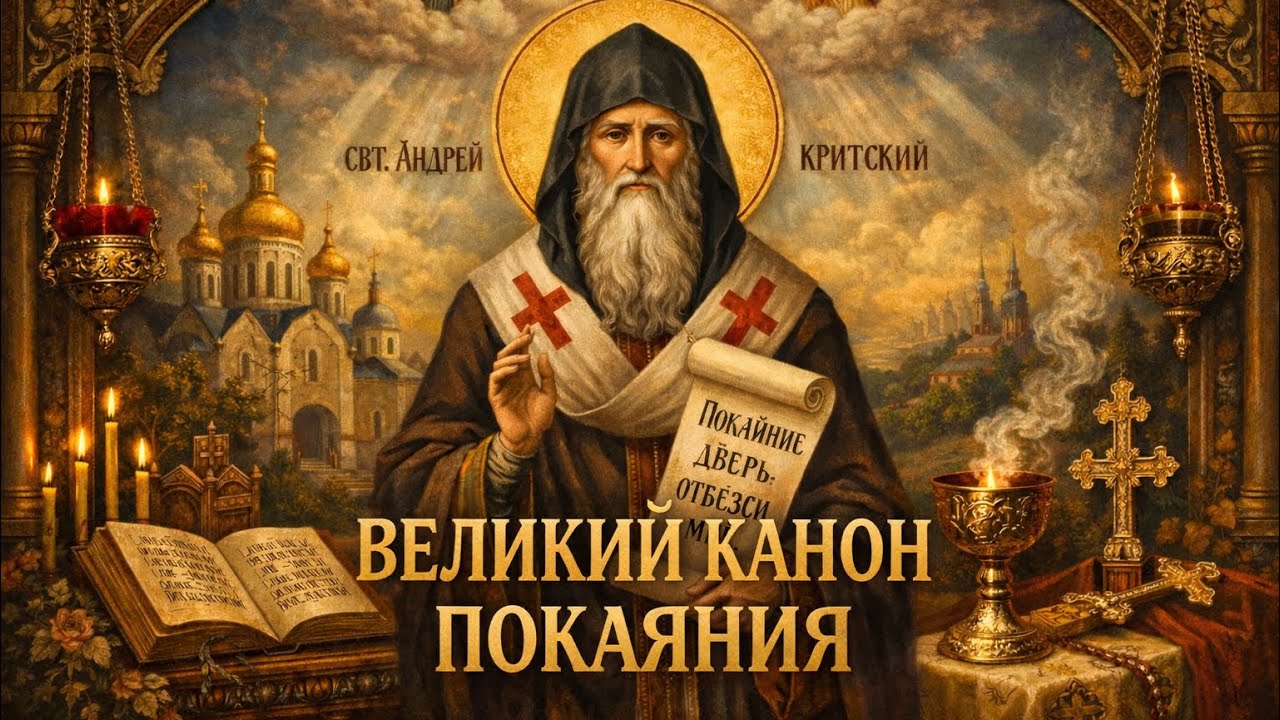 ПОНЕДЕЛЬНИК ВЕЛИКОГО ПОСТА 🔥 ВЕЛИКИЙ КАНОН ПОКАЯНИЯ — ПРОЧТИ И ОЧИСТИ ДУШИ
