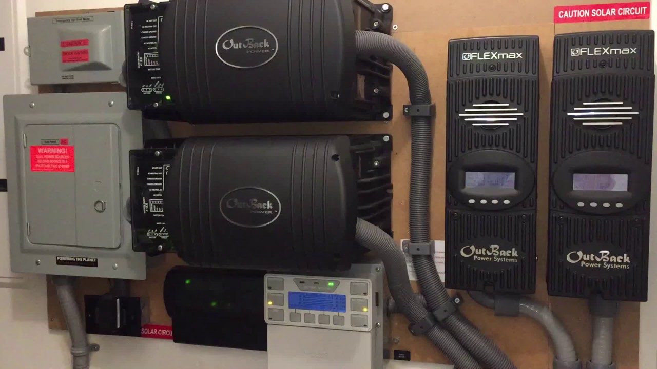 Outback Power Grid Tied Solar System (with electricity bill)