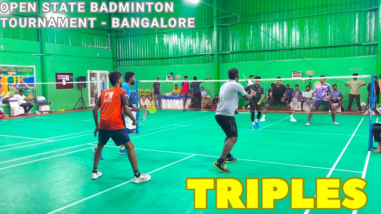 TRIPLES - GANESH/KALAI/GOKUL vs PREM/KISHORE/MADHAVAN || Bangalore Badminton Tournament 2025