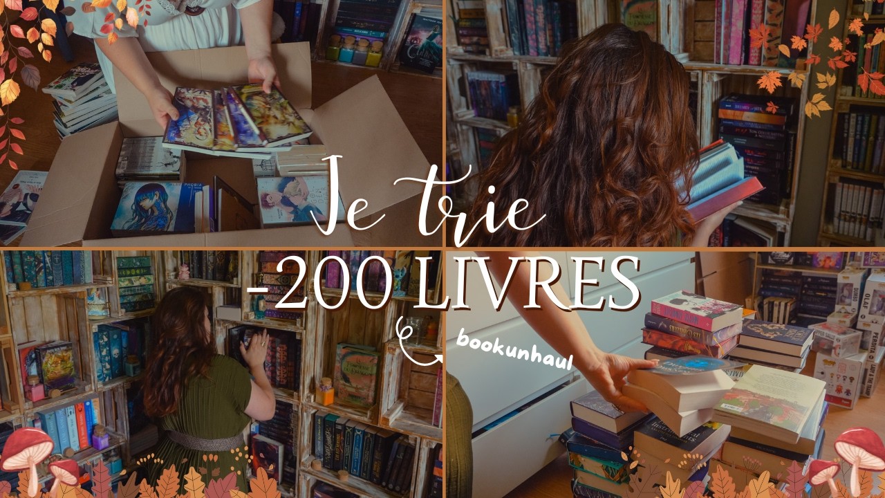 ♡ J'ENLÈVE PLUS DE 200 LIVRES DE MA BIBLIOTHÈQUE • Bookunhaul Cosy ♡