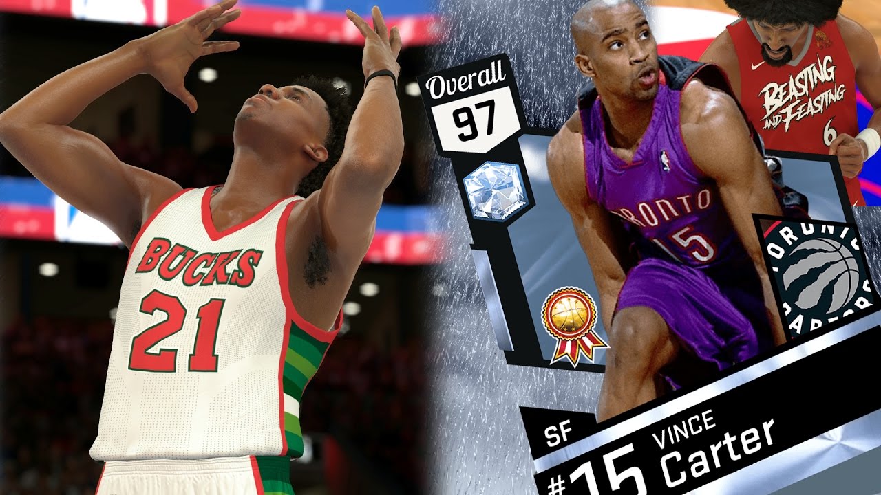 NBA 2K17 My Team - Diamond Vince Carter Dunks on 3! PS4 Pro 4K