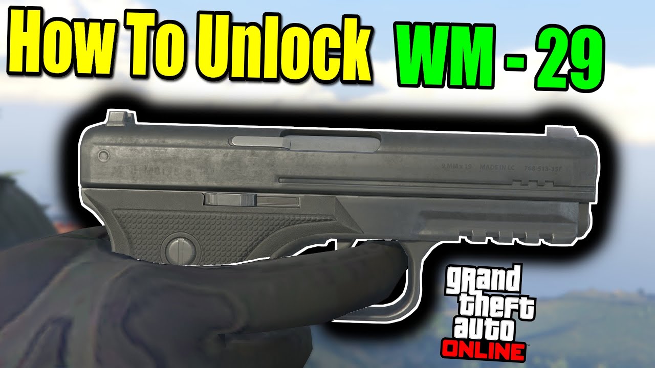Как разблокировать пистолет WM-29 в GTA 5 Online (перестрелка на площади Уизел Плаза)